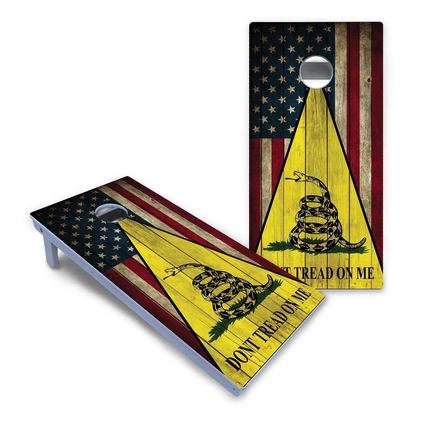 DTOM Rustic Triangle Cornhole Boards - All Weather Series Cornhole Solutions