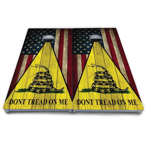 DTOM Rustic Triangle Cornhole Boards - All Weather Series Cornhole Solutions