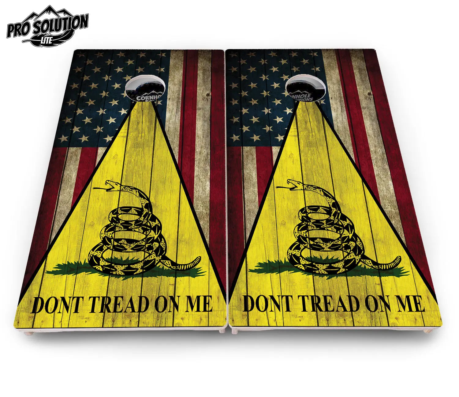 DTOM Rustic Triangle Cornhole Boards - Pro Solution Lite Series Cornhole Solutions