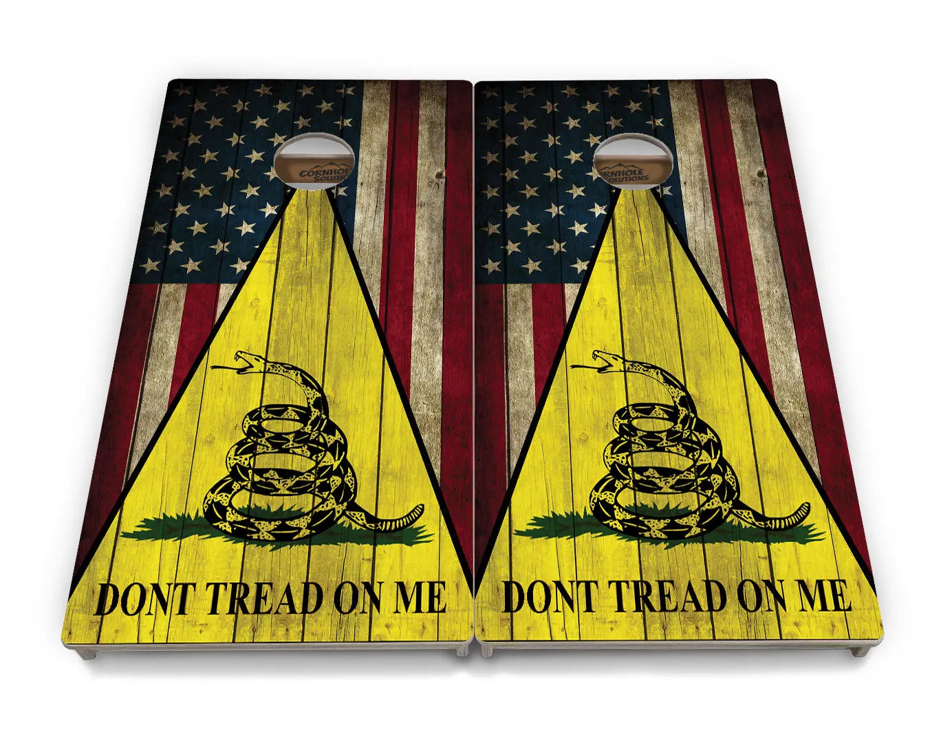 DTOM Rustic Triangle Cornhole Boards - Professional Tournament Series
