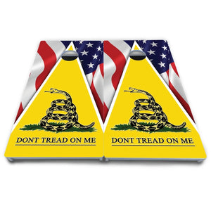DTOM Yellow Triangle Cornhole Boards - All Weather Series Cornhole Solutions
