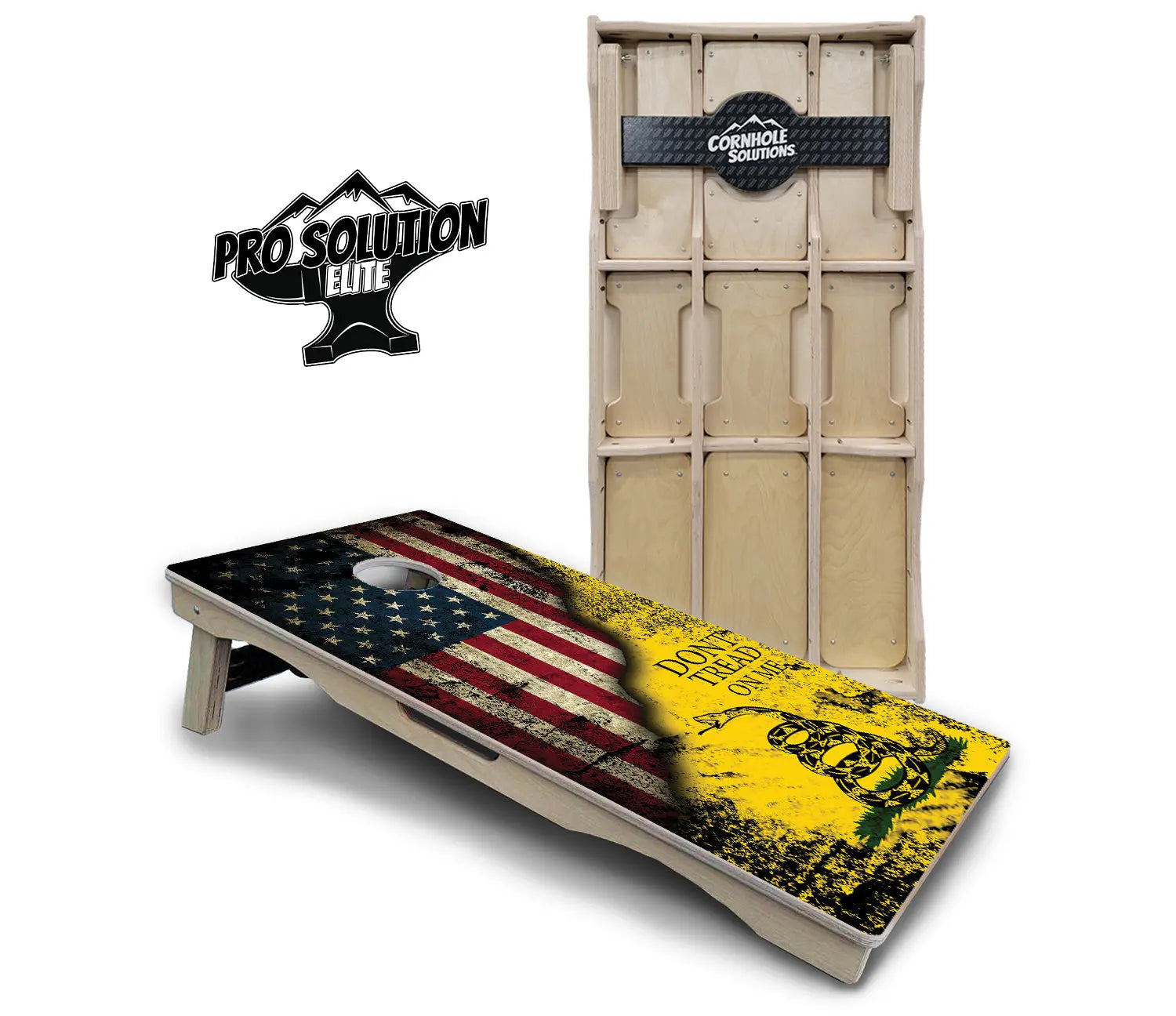 DTOM & WTP Cornhole Boards - Pro Solution Elite Series by Cornhole Solutions, custom cornhole board detail photo 2