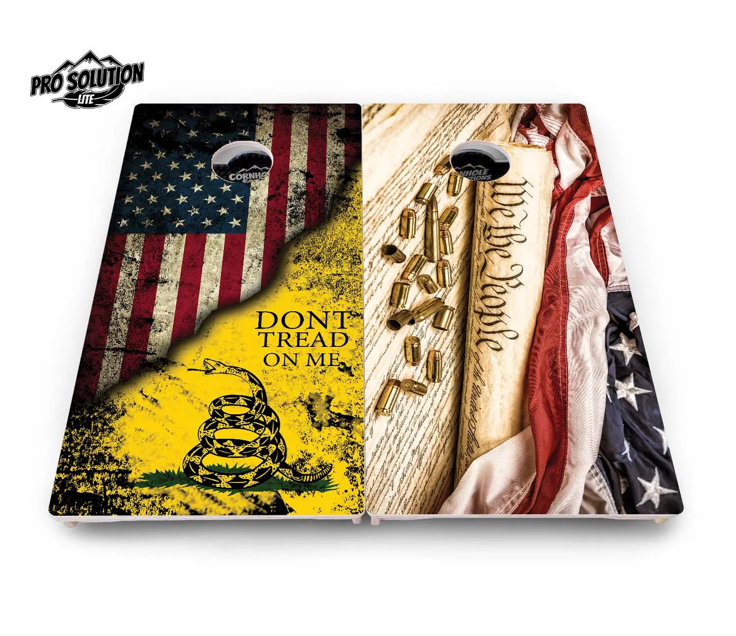 DTOM & WTP Cornhole Boards - Pro Solution Lite Series by Cornhole Solutions, custom cornhole board detail photo 2