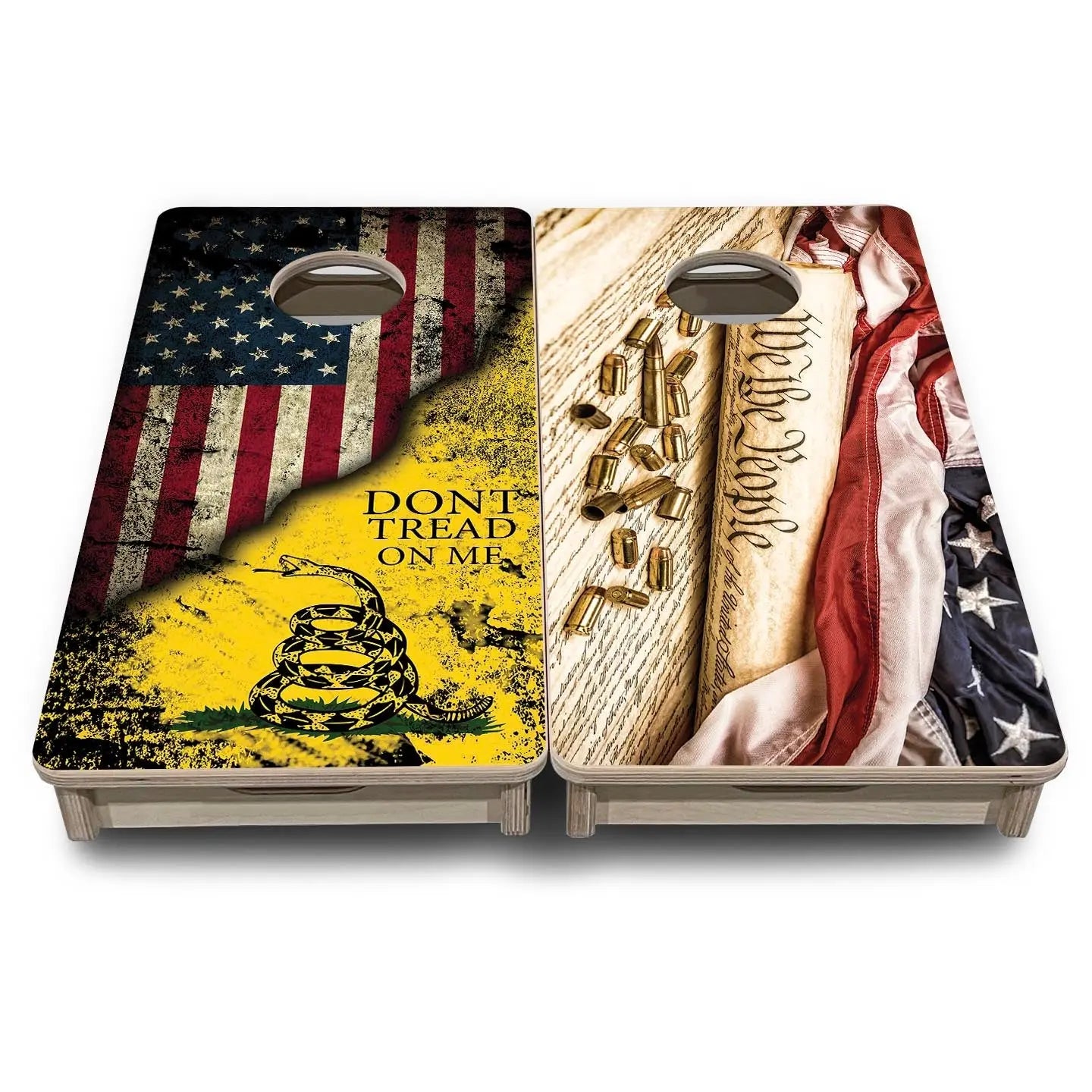 DTOM & WTP - Mini or Vacation Size Cornhole Boards by Cornhole Solutions, custom cornhole board detail photo 2