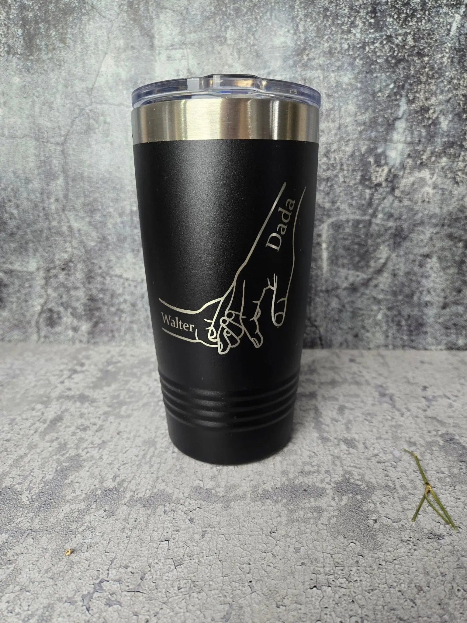 Dad Fist Bump Kids Names by EverLee Creations, custom tumbler detail photo 11