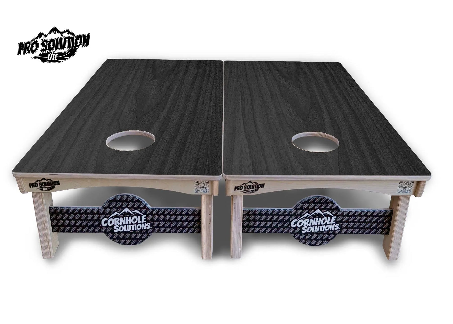 Dark Grey Wood Cornhole Boards - Pro Solution Lite Series Cornhole Solutions