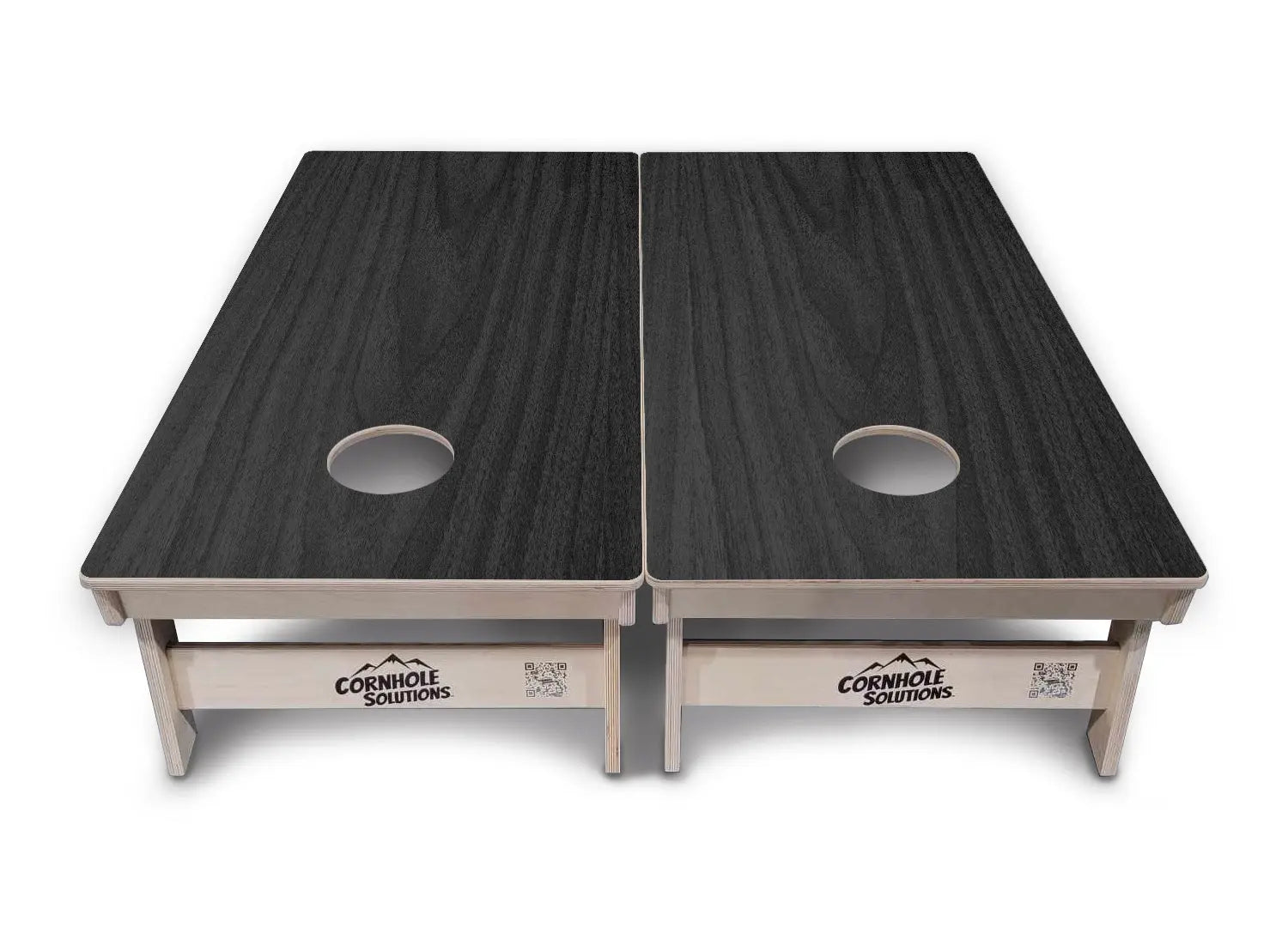 Dark Grey Wood Cornhole Boards - Professional Tournament Series Cornhole Solutions