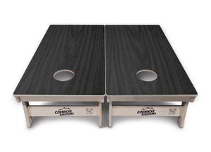 Dark Grey Wood Cornhole Boards - Professional Tournament Series Cornhole Solutions