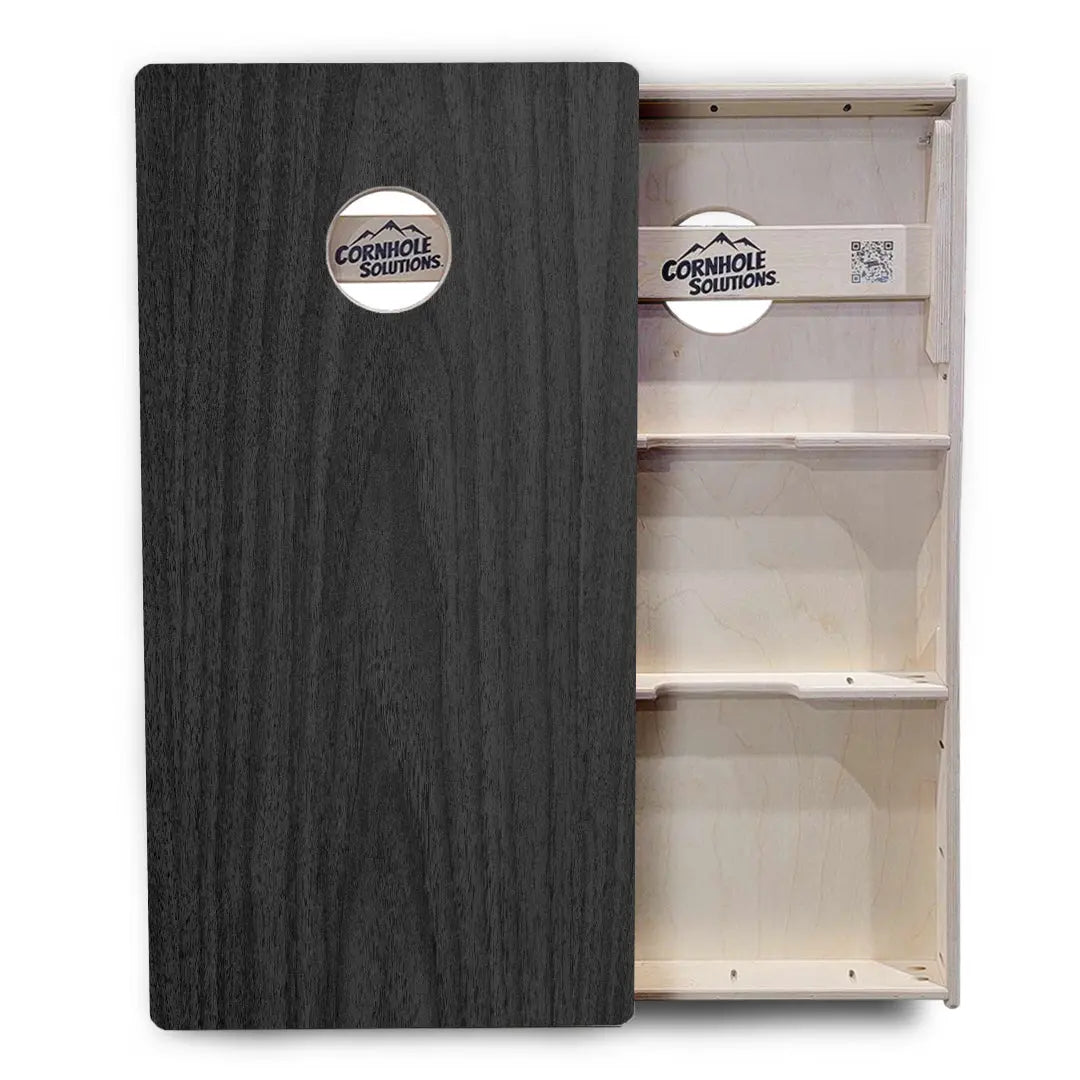 Dark Grey Wood Cornhole Boards - Professional Tournament Series Cornhole Solutions