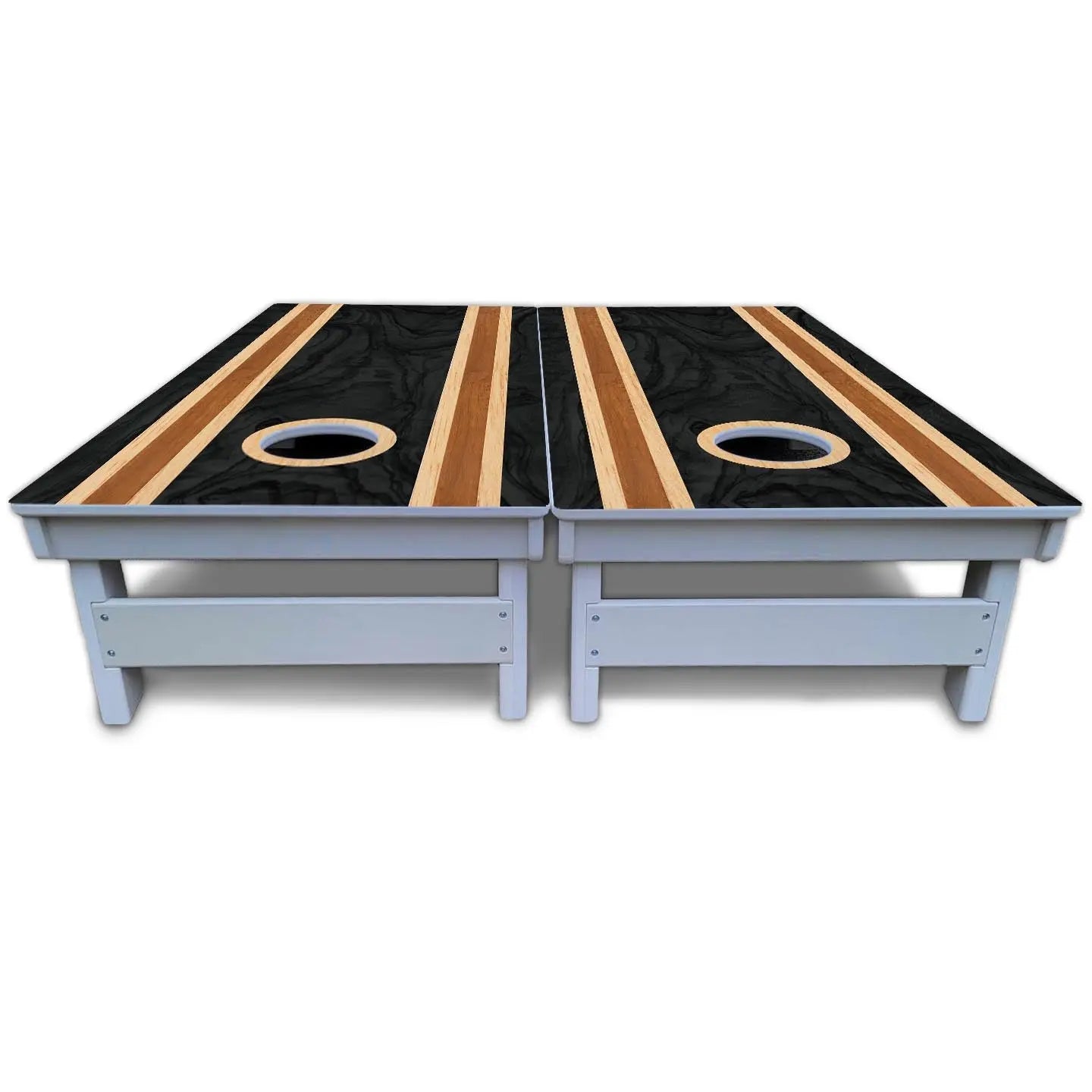 Dark Wood Cornhole Boards - All Weather Series Cornhole Solutions
