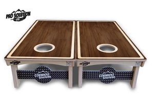 Dark Wood Cornhole Boards - Pro Solution Lite Series Cornhole Solutions
