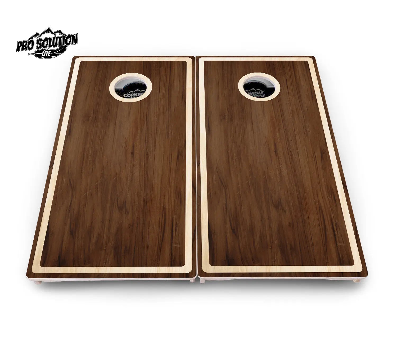 Dark Wood Cornhole Boards - Pro Solution Lite Series Cornhole Solutions