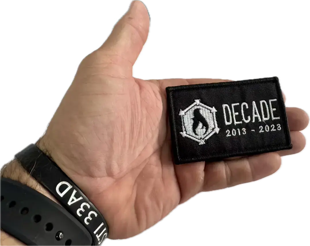 Decade Patch Recycled Firefighter