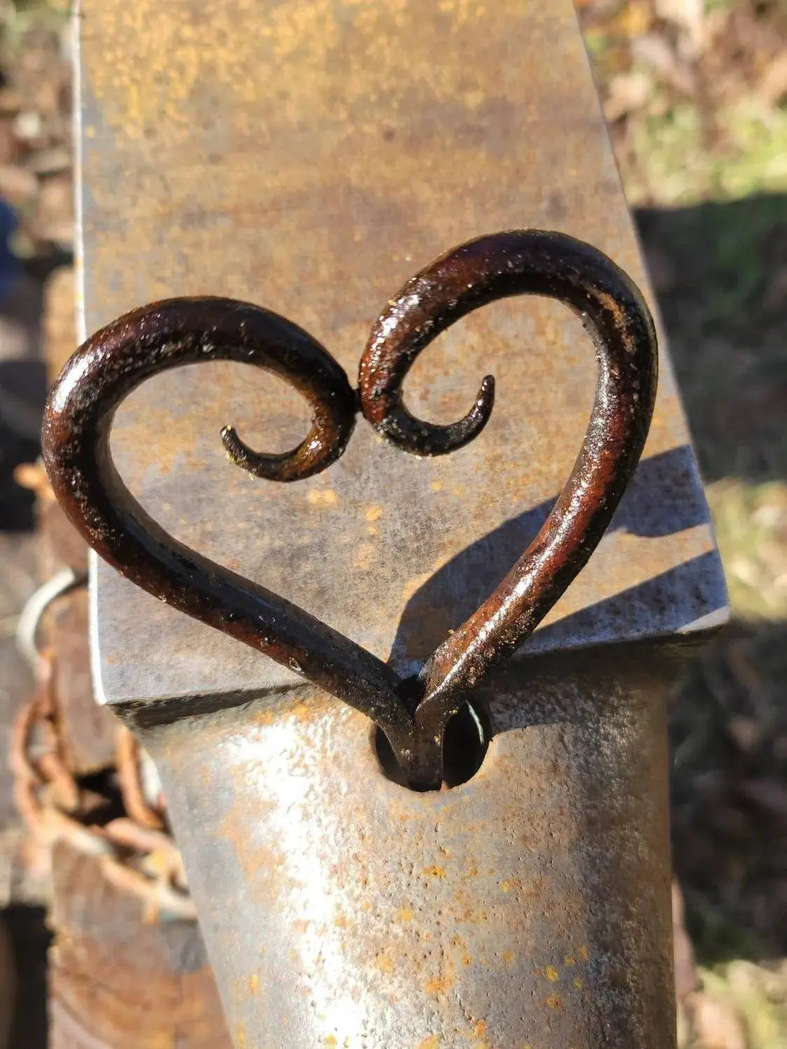 Decorative Blacksmith Heart by Redbeard's Forge LLC, Southern home decor detail photo 2
