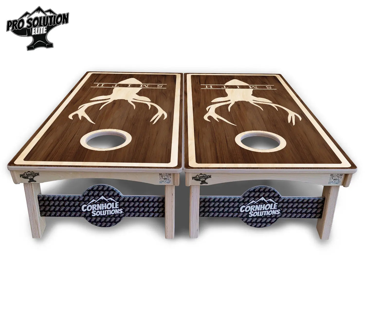 Deer Head Name Cornhole Boards - Pro Solution Elite Series Cornhole Solutions