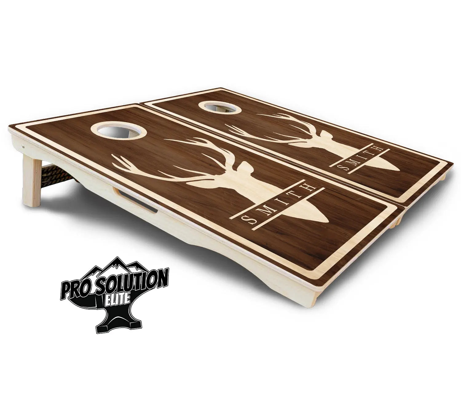 Deer Head Name Cornhole Boards - Pro Solution Elite Series Cornhole Solutions