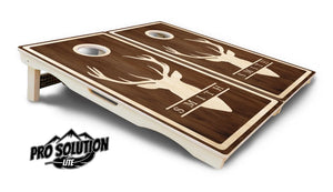 Deer Head Name Cornhole Boards - Pro Solution Lite Series Cornhole Solutions