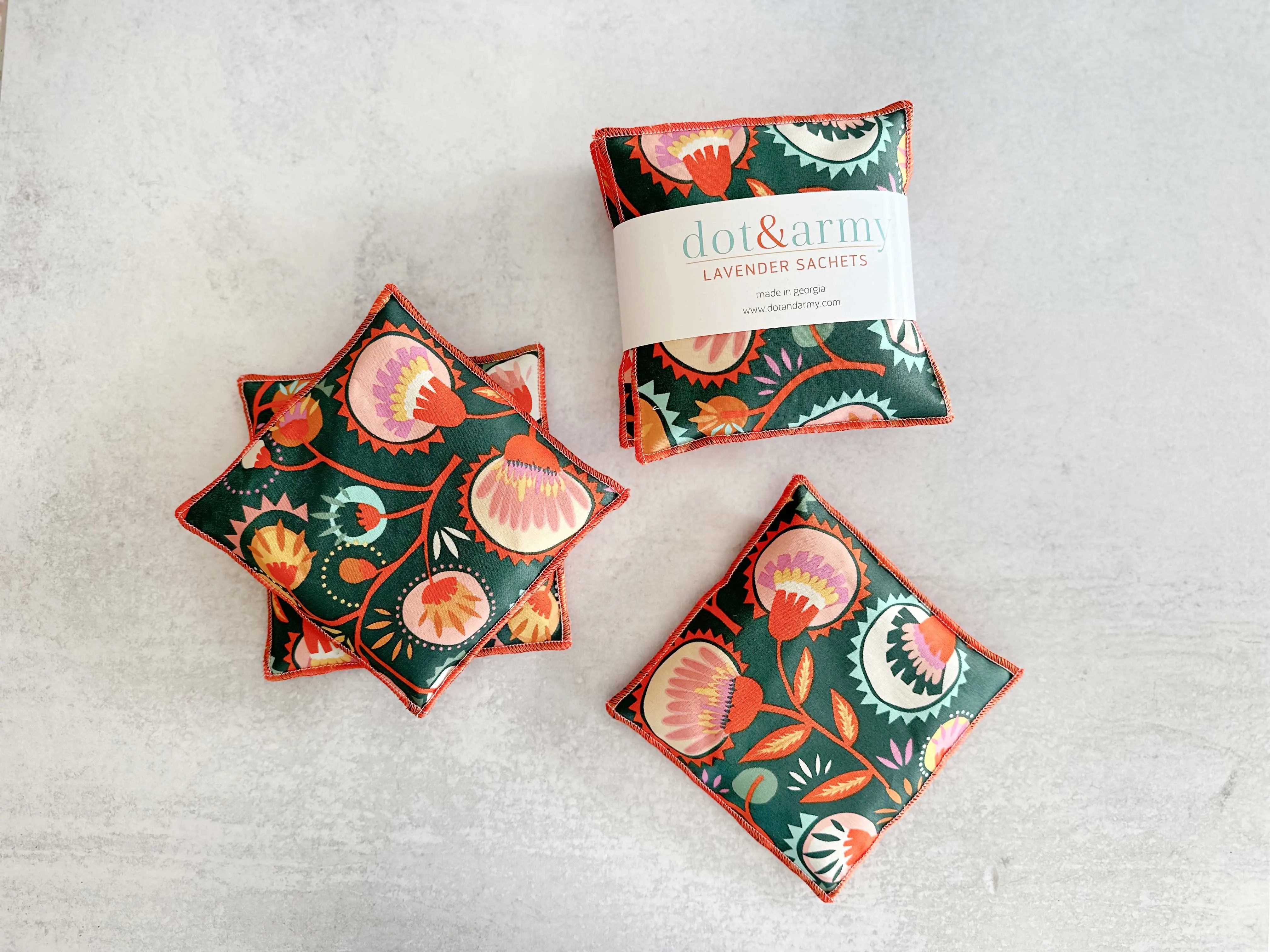 Desert Bloom Lavender Sachets, set of two Dot and Army