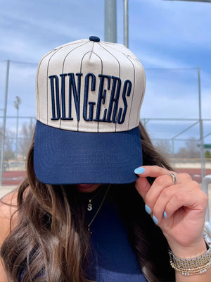 Dingers - Stripe Vintage Trucker Hat KenzKustomz