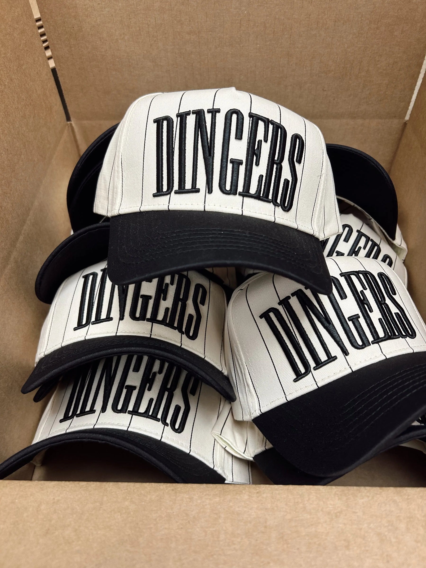 Dingers - Stripe Vintage Trucker Hat KenzKustomz