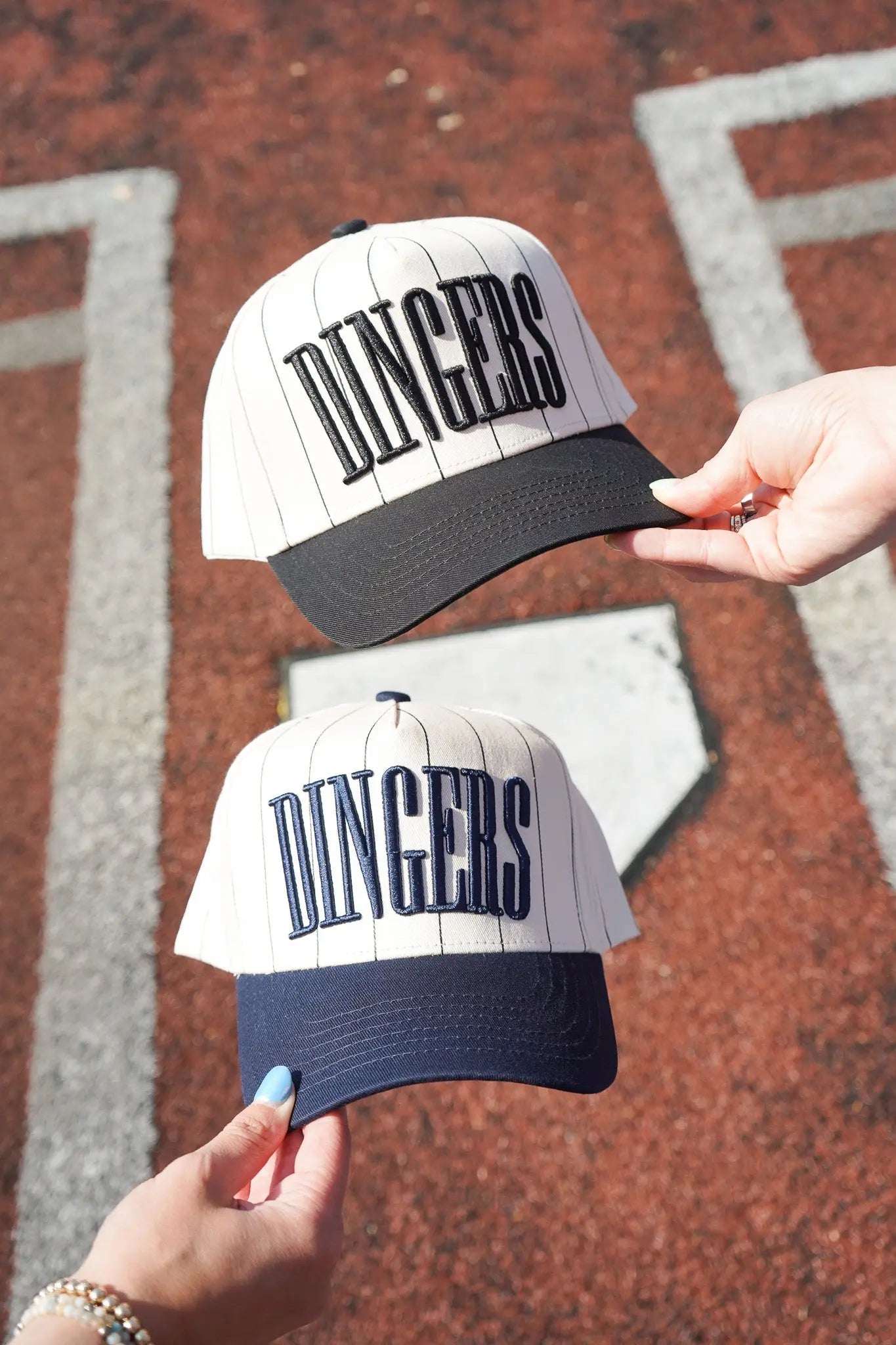 Dingers - Stripe Vintage Trucker Hat KenzKustomz
