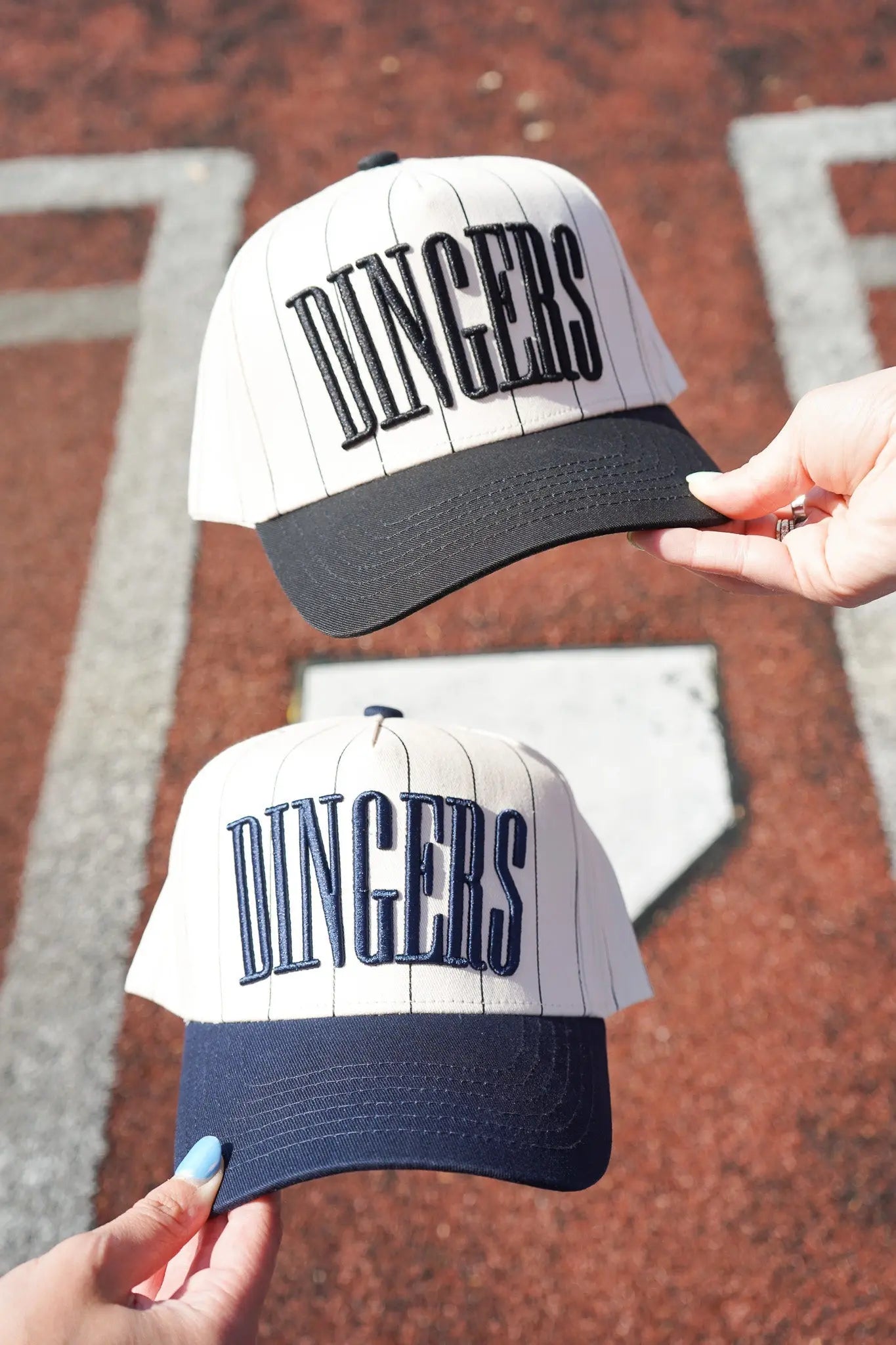 Dingers - Stripe Vintage Trucker Hat KenzKustomz