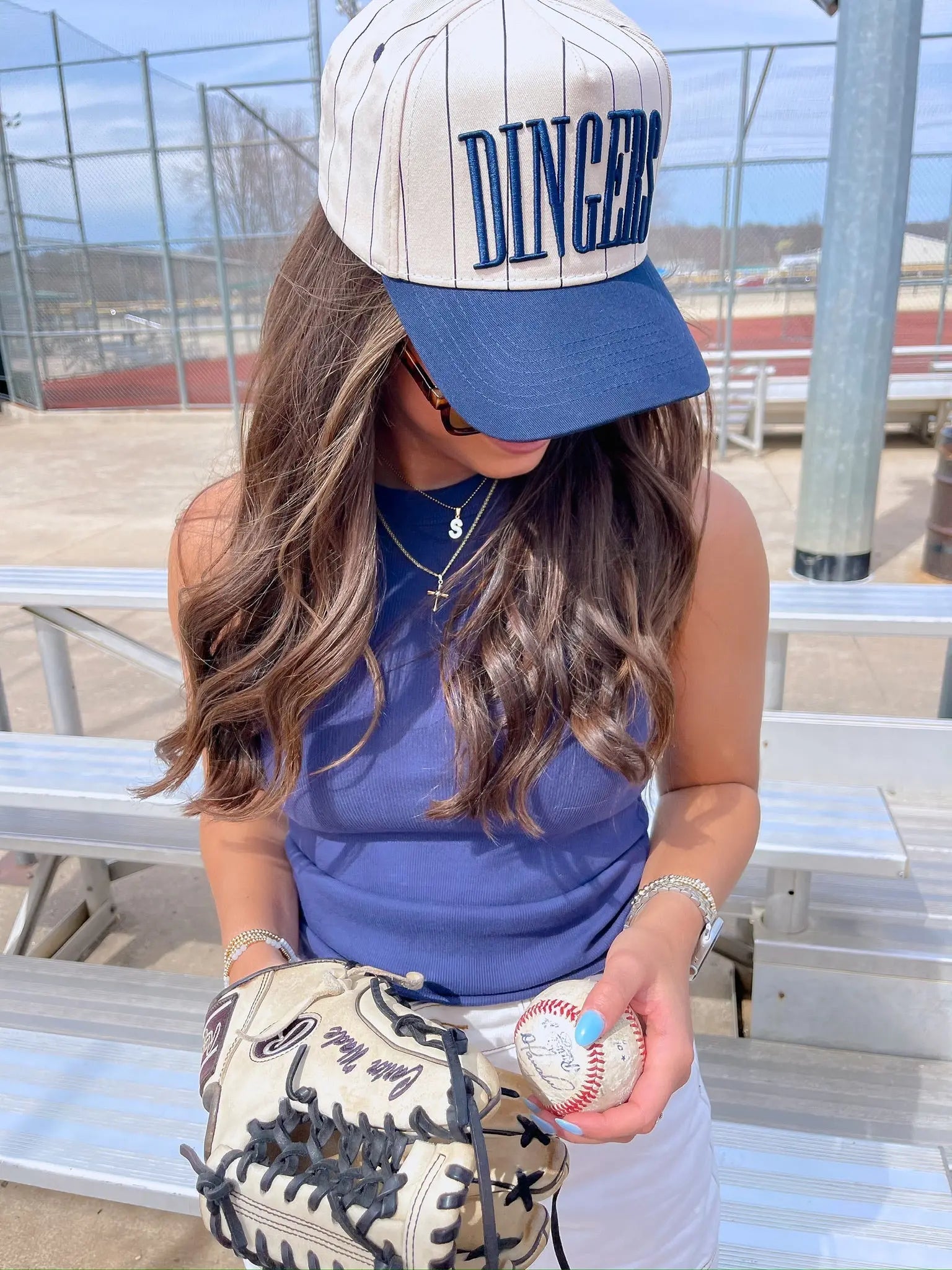 Dingers - Stripe Vintage Trucker Hat KenzKustomz