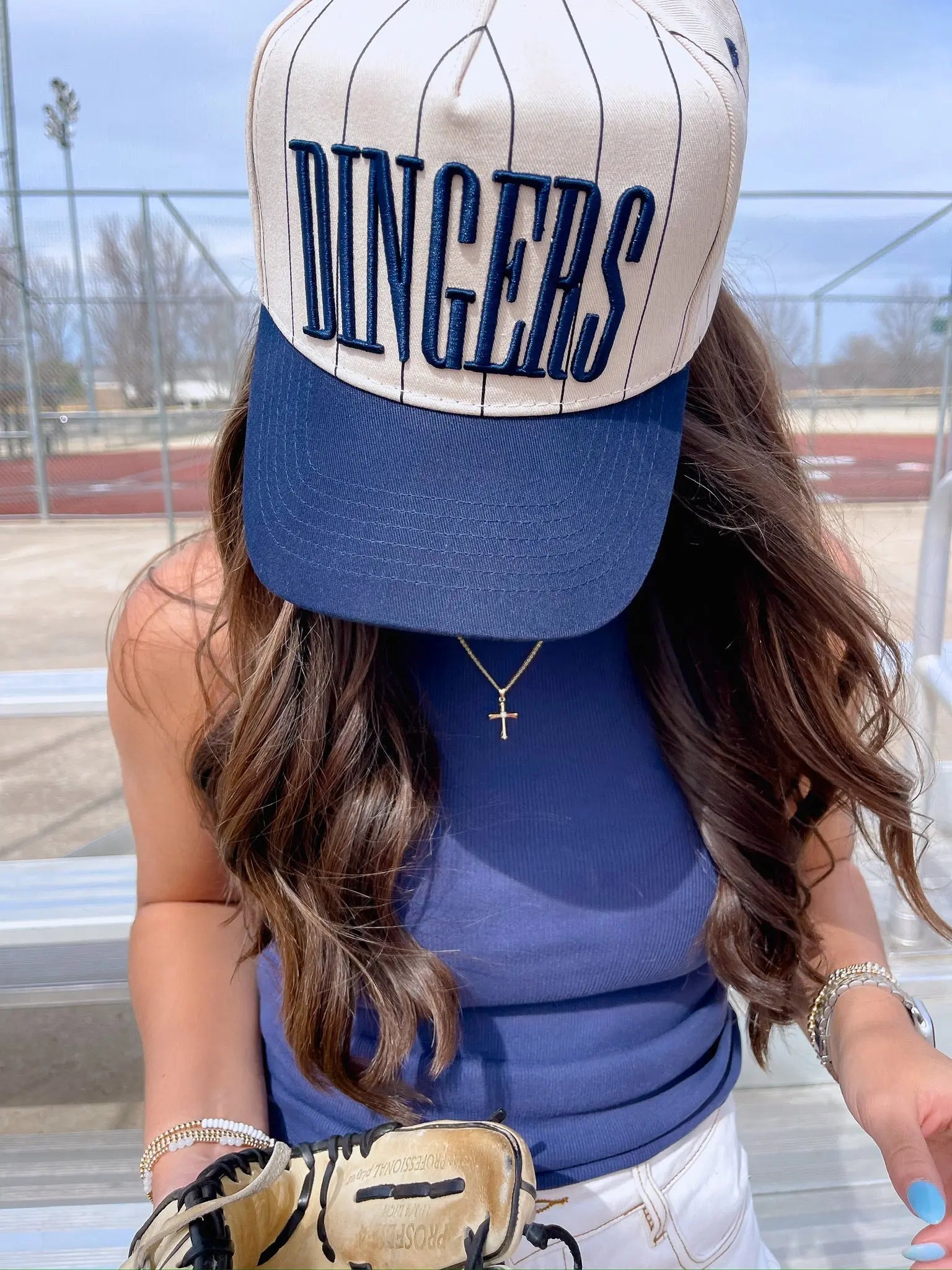 Dingers - Stripe Vintage Trucker Hat KenzKustomz