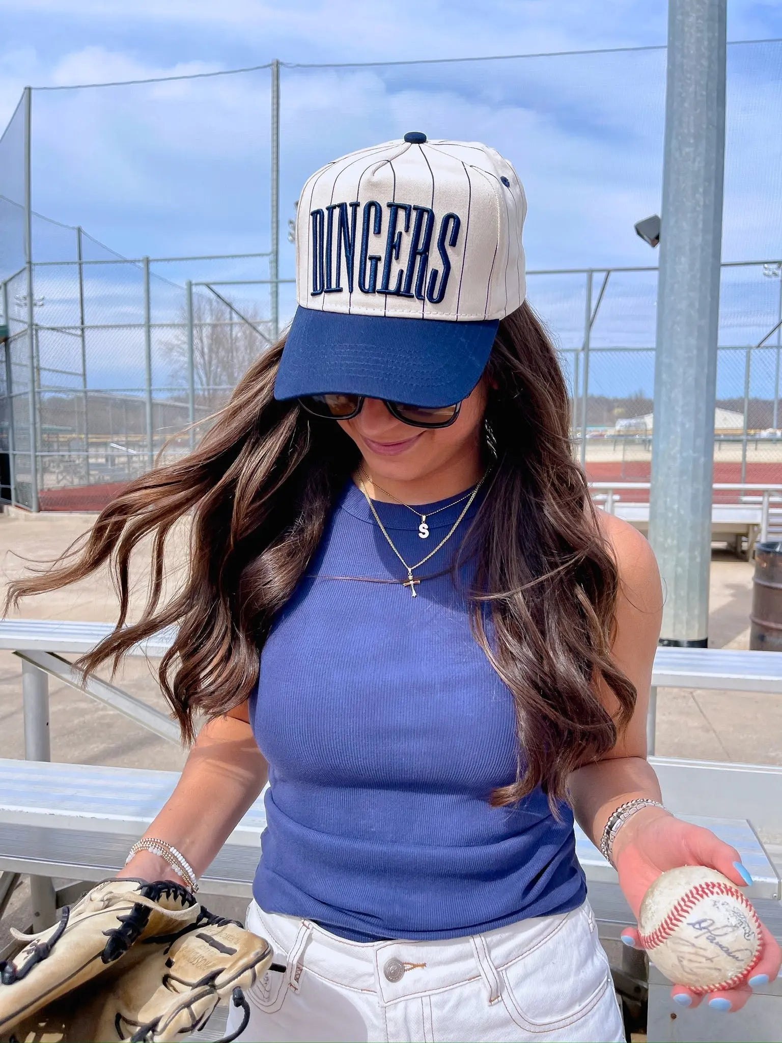 Dingers - Stripe Vintage Trucker Hat KenzKustomz
