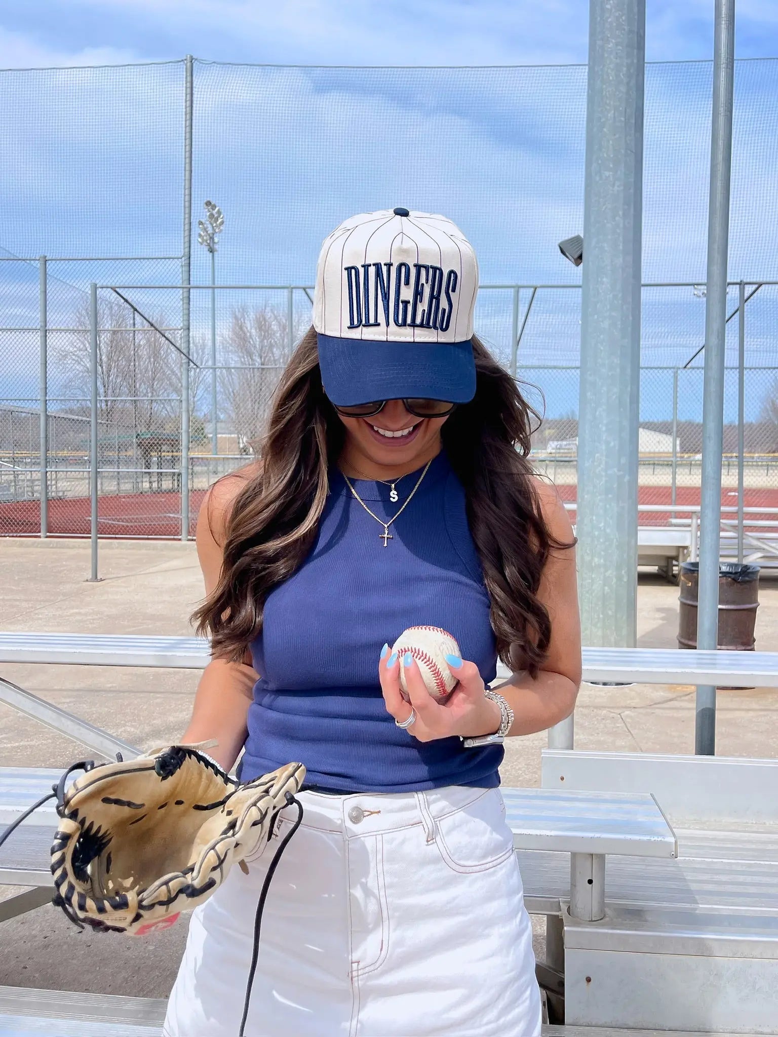 Dingers - Stripe Vintage Trucker Hat KenzKustomz
