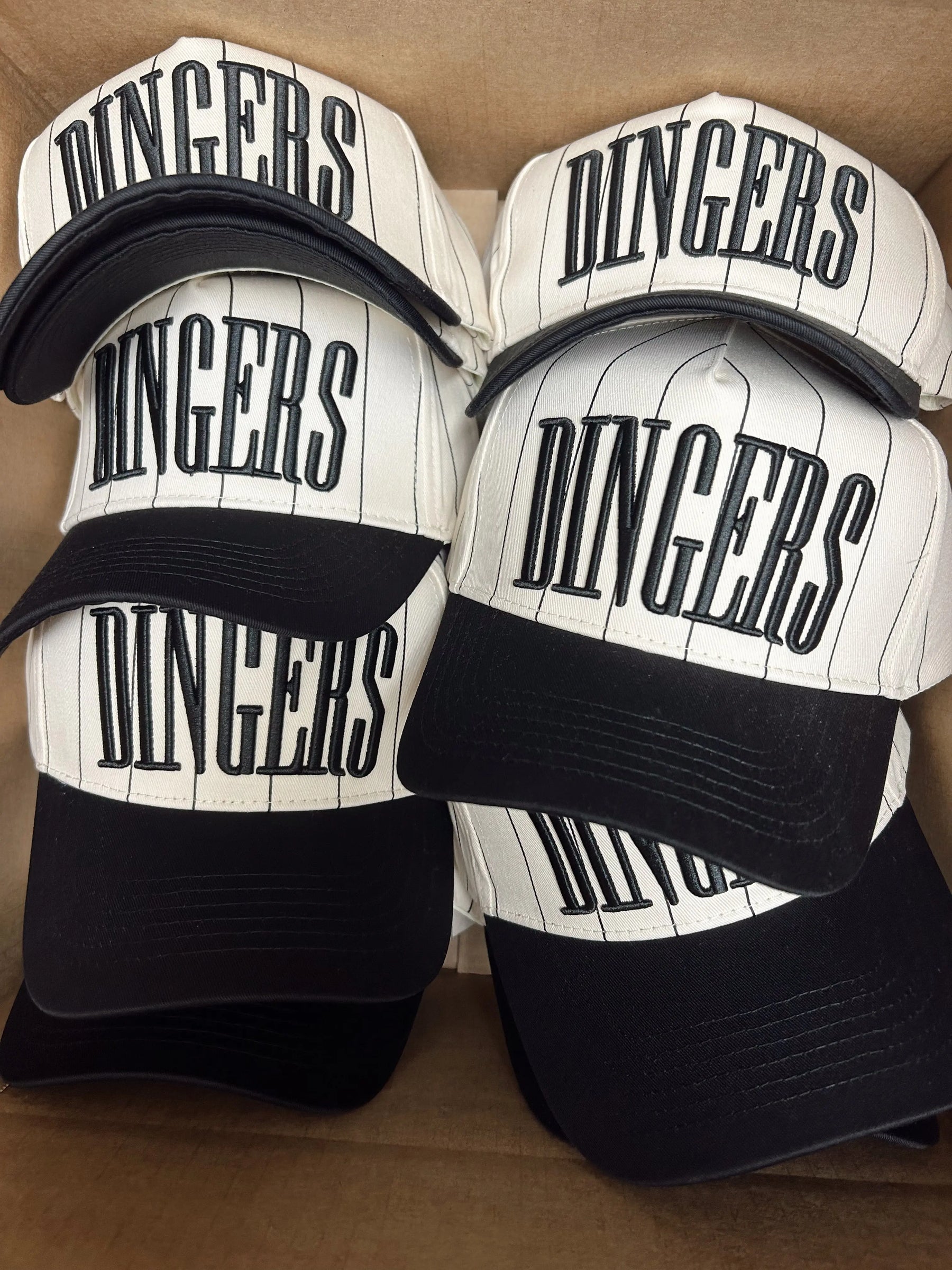 Dingers - Stripe Vintage Trucker Hat KenzKustomz