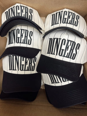 Dingers - Stripe Vintage Trucker Hat KenzKustomz