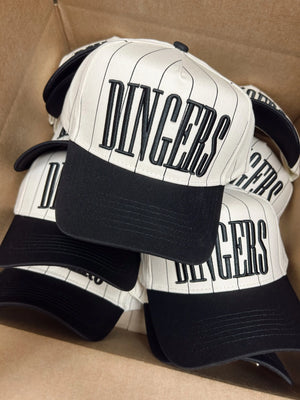 Dingers - Stripe Vintage Trucker Hat KenzKustomz