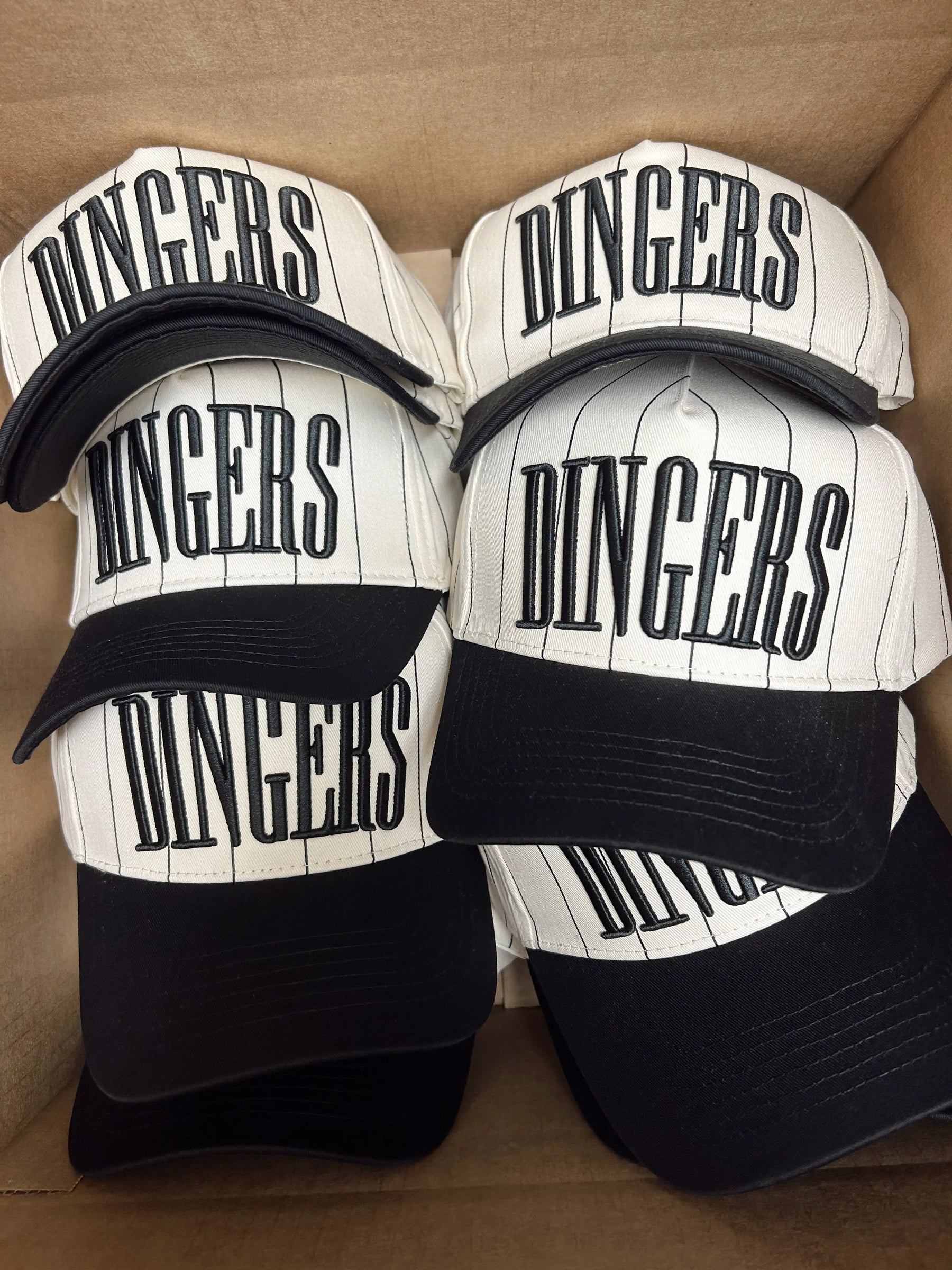 Dingers - Stripe Vintage Trucker Hat KenzKustomz