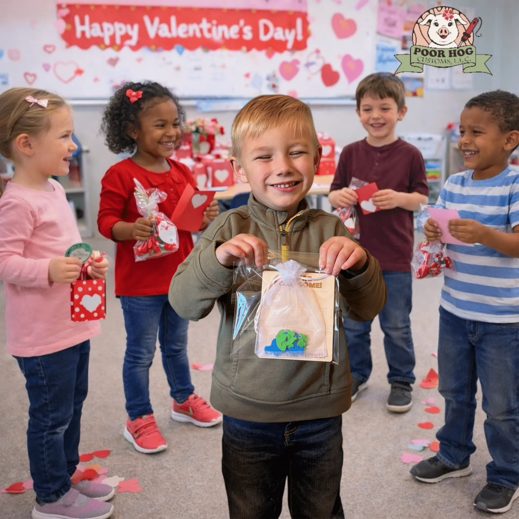 Kids Valentine's Day: Dinosaur Tic Tac Toe Game by Main Street Collective. Classroom fun!