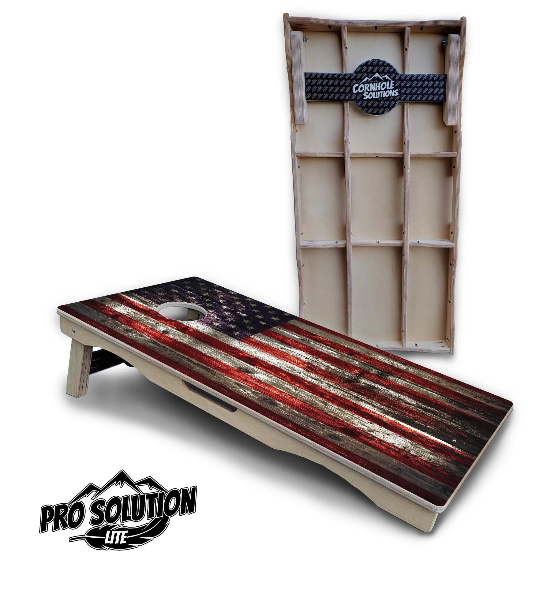 Distressed Flag Cornhole Boards - Pro Solution Lite Series Cornhole Solutions
