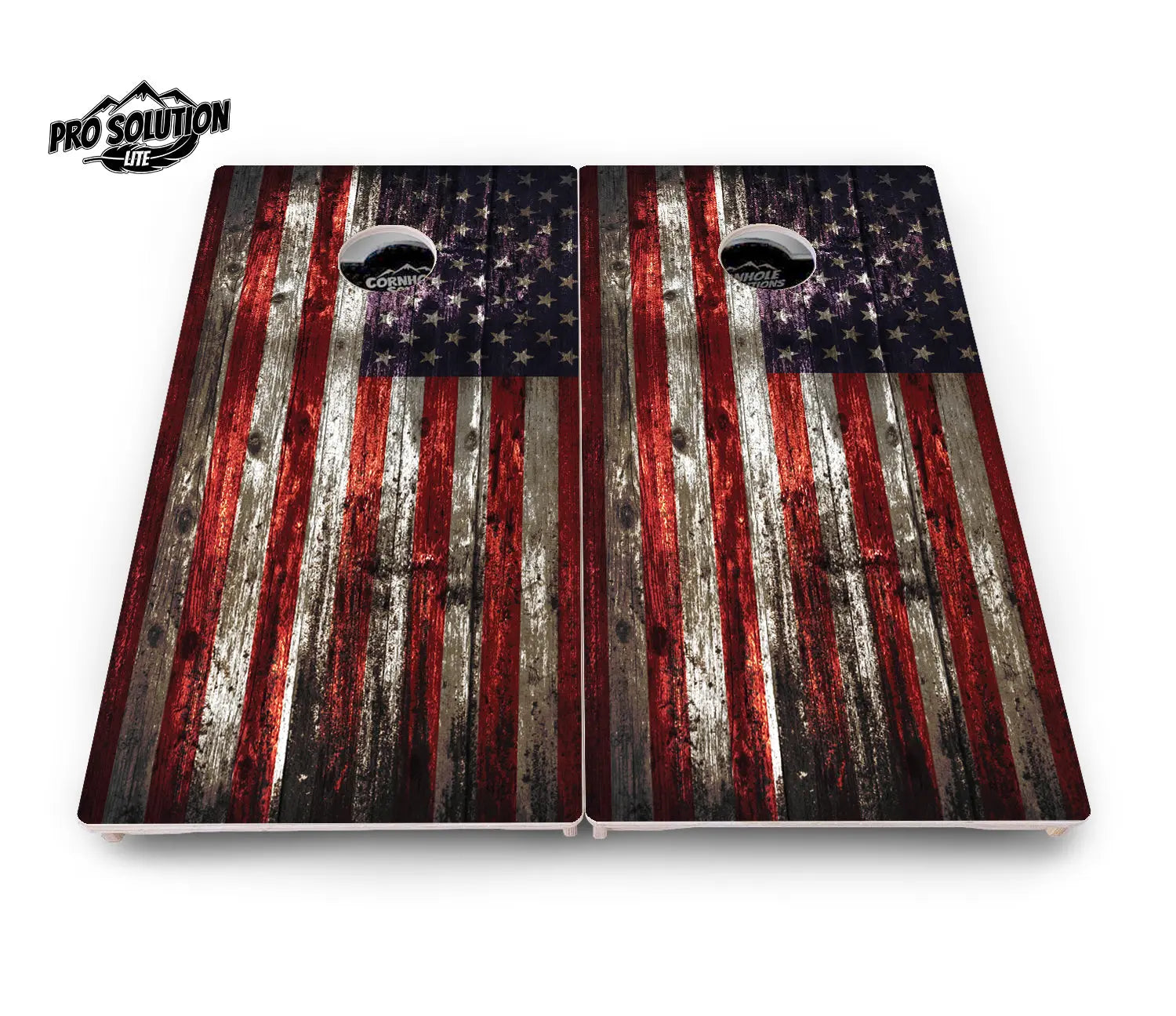 Distressed Flag Cornhole Boards - Pro Solution Lite Series Cornhole Solutions