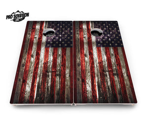 Distressed Flag Cornhole Boards - Pro Solution Lite Series Cornhole Solutions