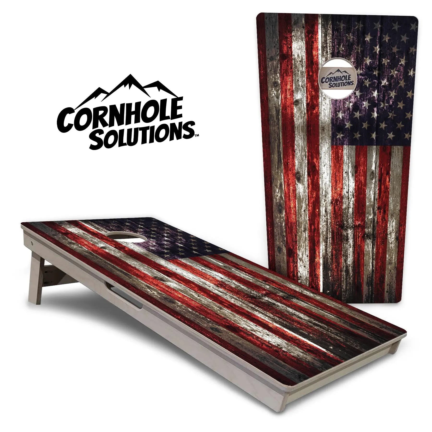 Distressed Flag Cornhole Boards - Professional Tournament Series Cornhole Solutions