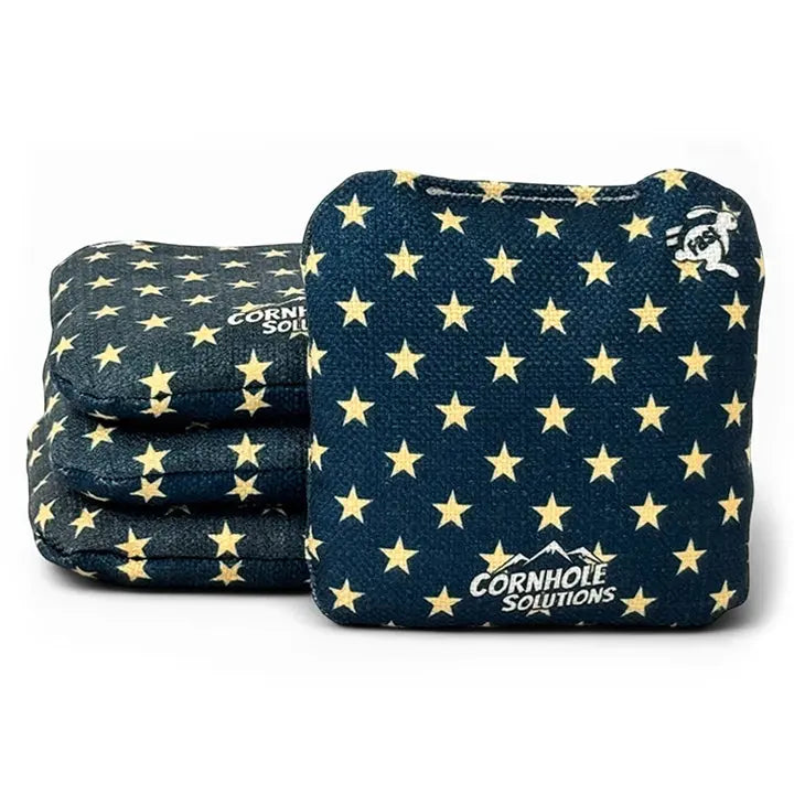 Distressed Stars/WTP - Pro Style REC Cornhole Bags – Regulation 6"x6" – Full Set of 8 by Cornhole Solutions, custom cornhole board detail photo 2