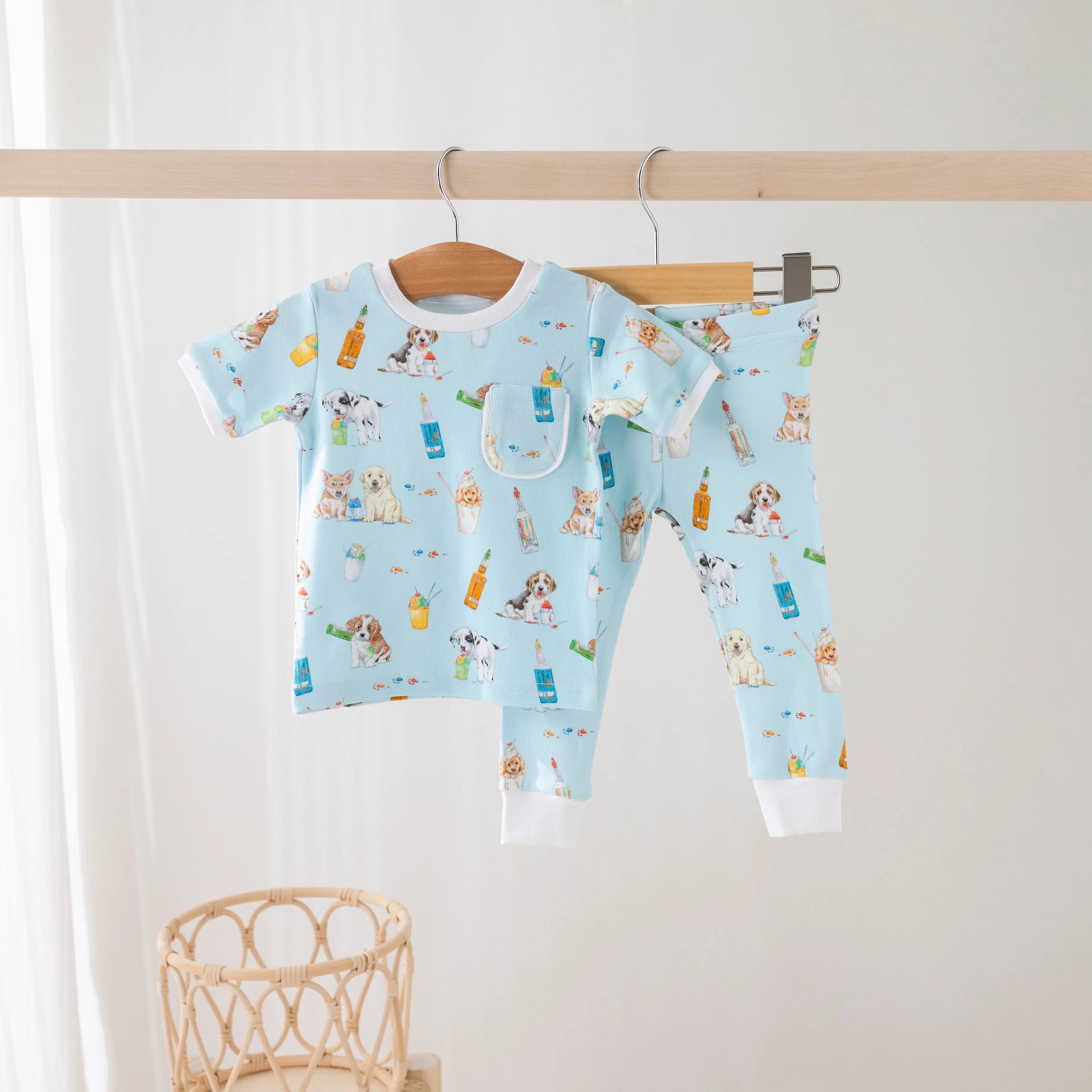 Dog Days of Summer Organic Cotton Pajamas by Nola Tawk, Southern food gift main product photo