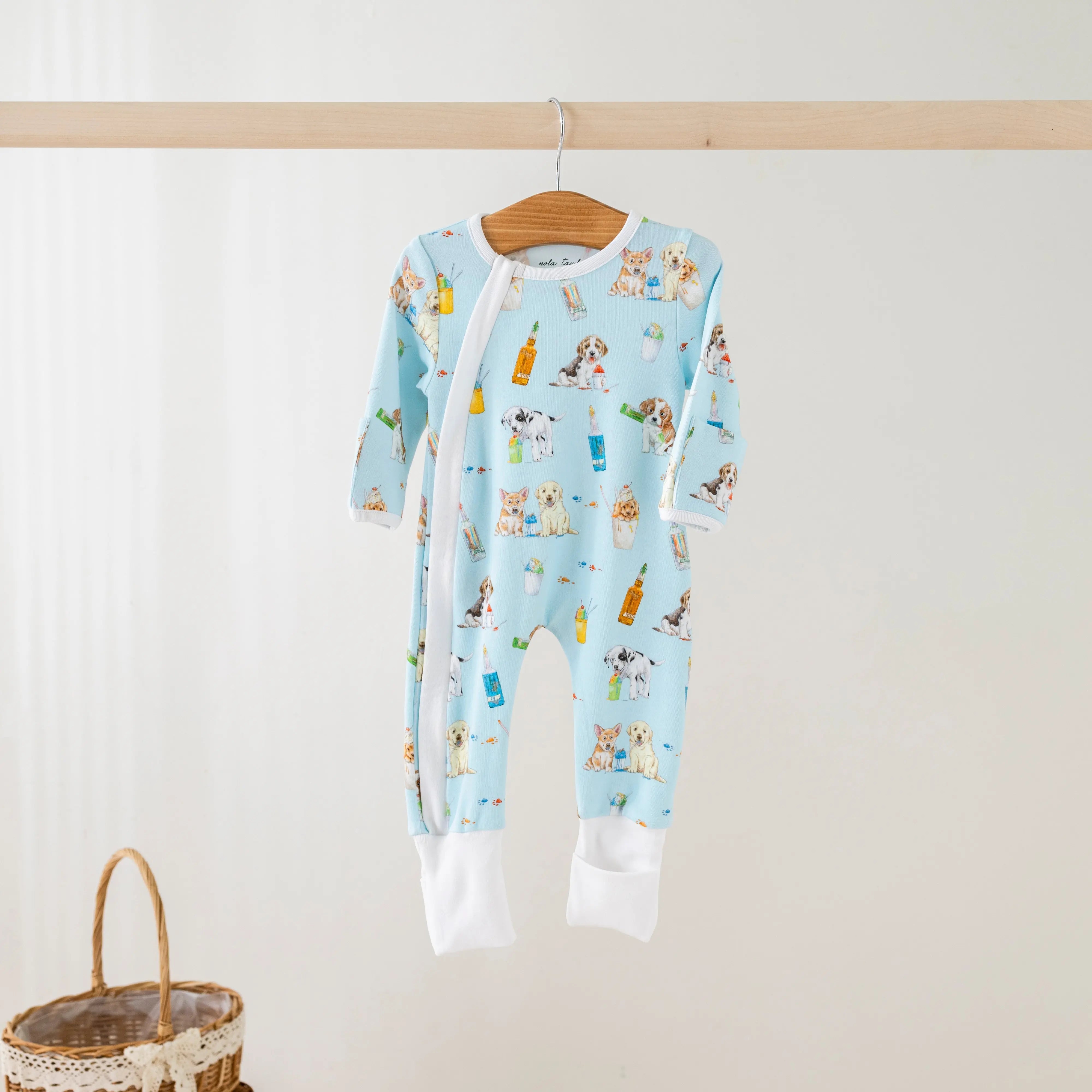 Dog Days of Summer Organic Cotton Pajamas by Nola Tawk, Southern food gift detail photo 2