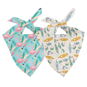 Summer Beach Reversible Dog Bandana
