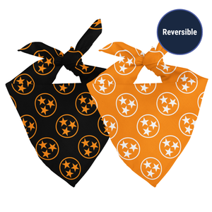 Tennessee Tri-Star Reversible Dog Bandana