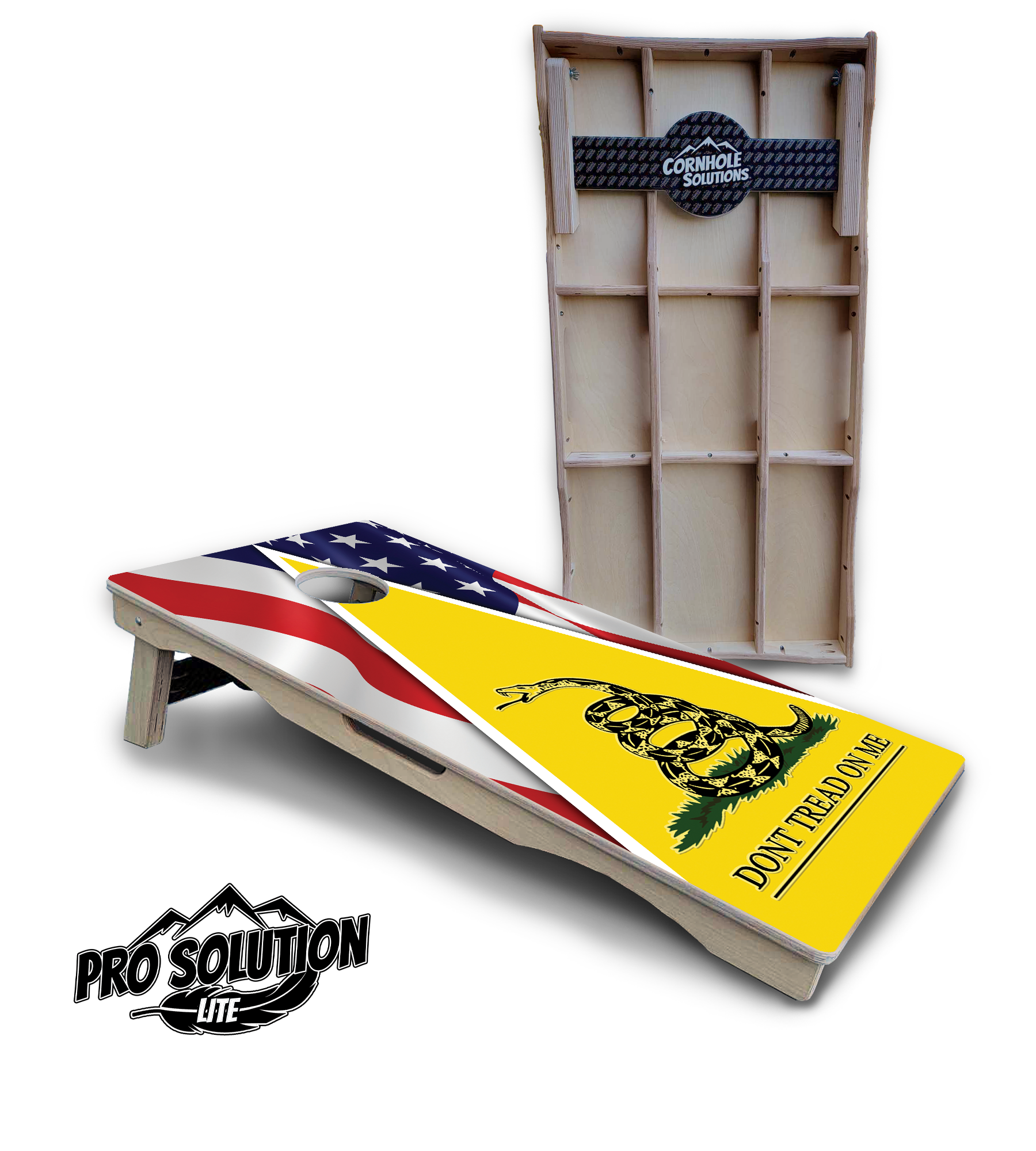 DTOM Yellow Triangle Cornhole Boards - Pro Solution Lite Series Cornhole Solutions