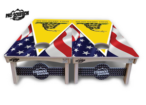 DTOM Yellow Triangle Cornhole Boards - Pro Solution Lite Series Cornhole Solutions