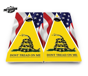 DTOM Yellow Triangle Cornhole Boards - Pro Solution Lite Series Cornhole Solutions