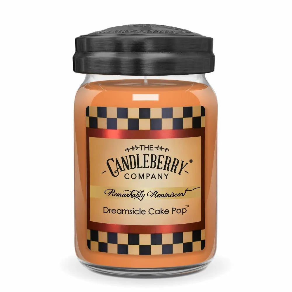 Dreamsicle Cake Pop™, Large Jar Candle (Collective) by The Candleberry® Candle Company, scented candle main product photo