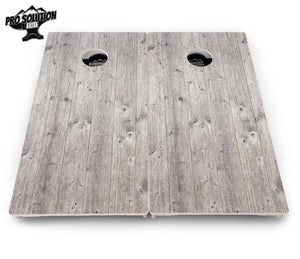 Driftwood Grey Stained Cornhole Boards - Pro Solution Elite Series by Cornhole Solutions, custom cornhole board detail photo 4