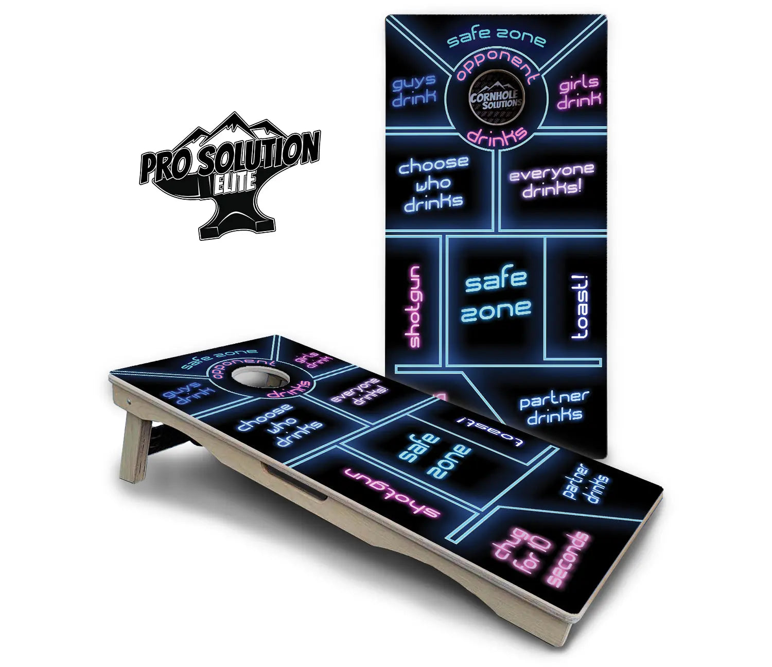 Drinking Game Cornhole Boards - Pro Solution Elite Series by Cornhole Solutions, custom cornhole board detail photo 2